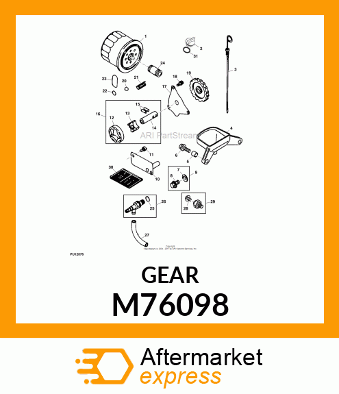 GEAR, SPUR M76098