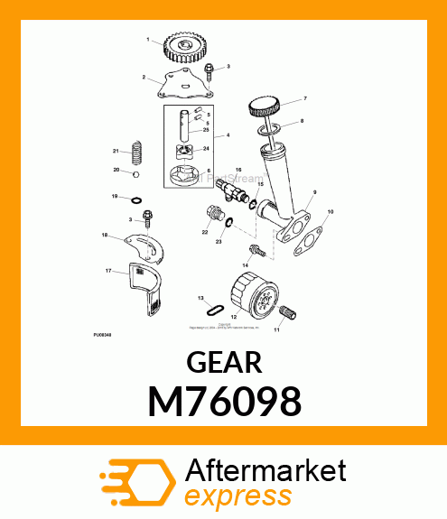 GEAR, SPUR M76098