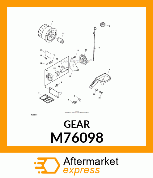 GEAR, SPUR M76098