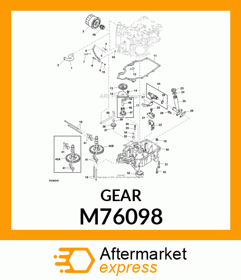 GEAR, SPUR M76098