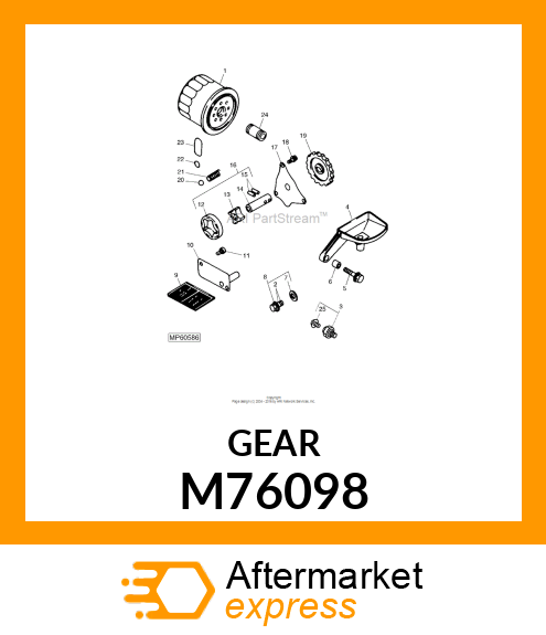 GEAR, SPUR M76098