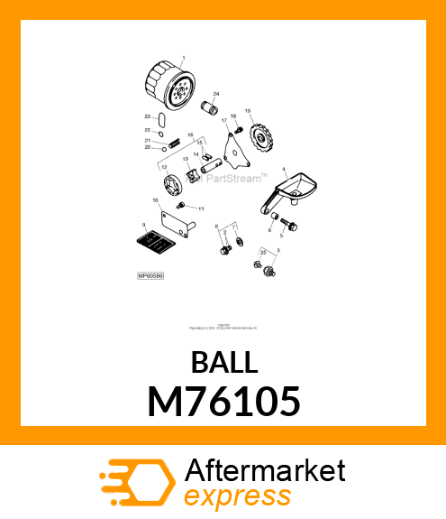 BALL, STEEL M76105