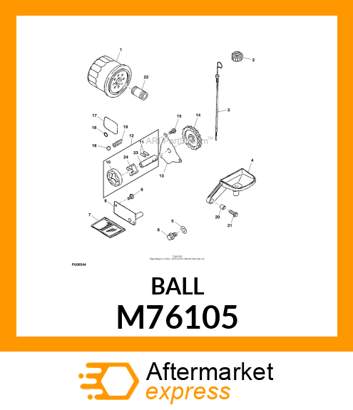 BALL, STEEL M76105