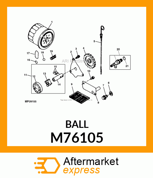 BALL, STEEL M76105