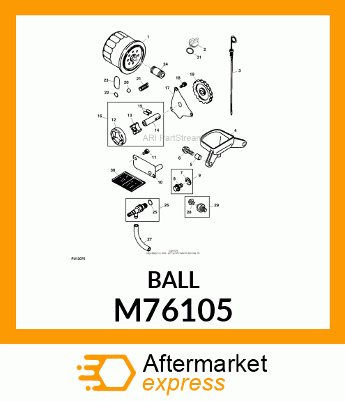 BALL, STEEL M76105