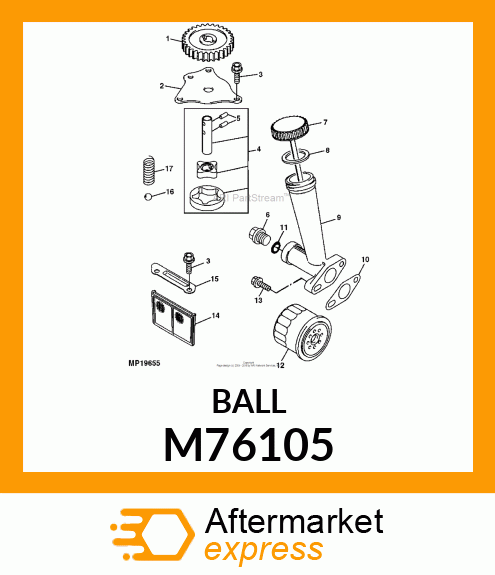 BALL, STEEL M76105