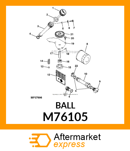 BALL, STEEL M76105