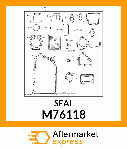 SEAL, OIL M76118