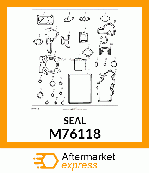 SEAL, OIL M76118