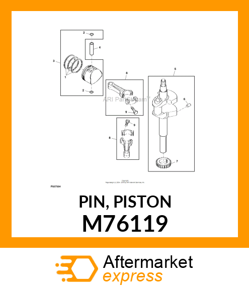 PIN, PISTON M76119