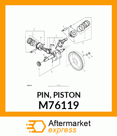 PIN, PISTON M76119