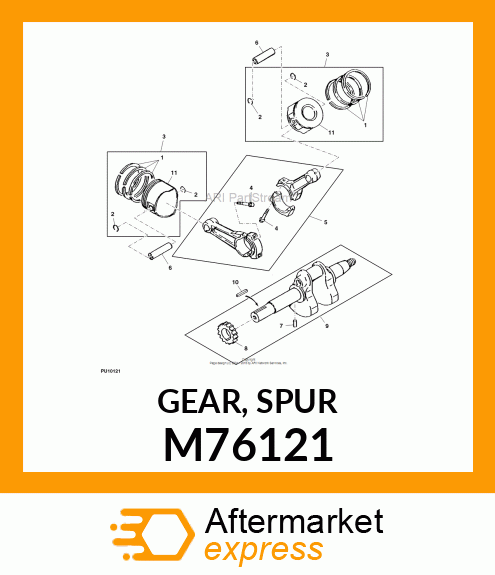 GEAR, SPUR M76121