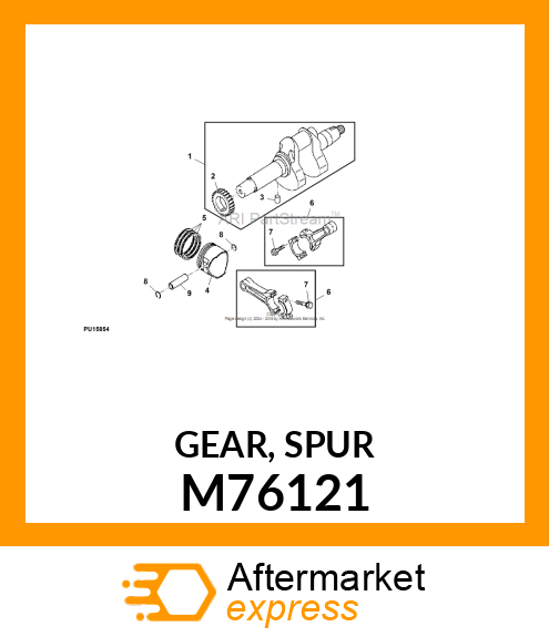 GEAR, SPUR M76121