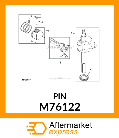 PIN, DOWEL M76122