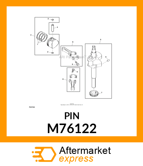 PIN, DOWEL M76122