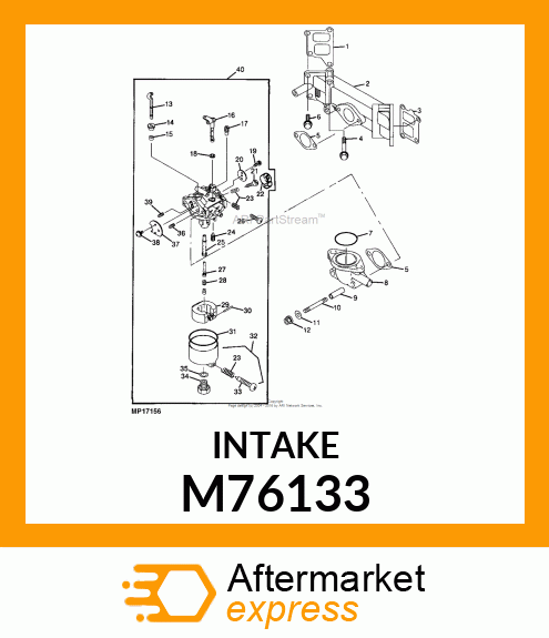 PIPE, INTAKE M76133