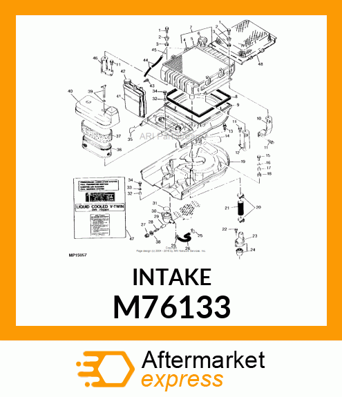 PIPE, INTAKE M76133