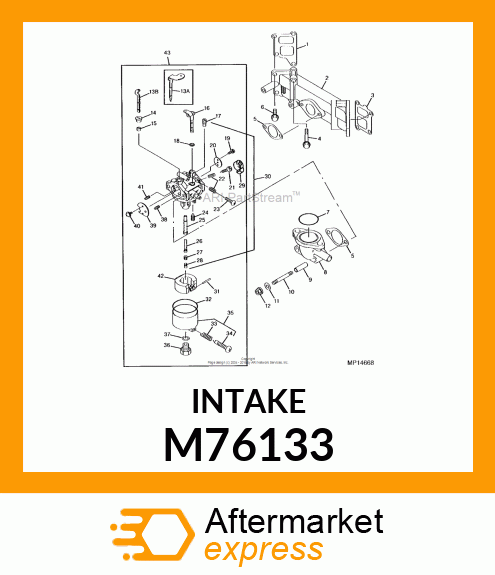 PIPE, INTAKE M76133