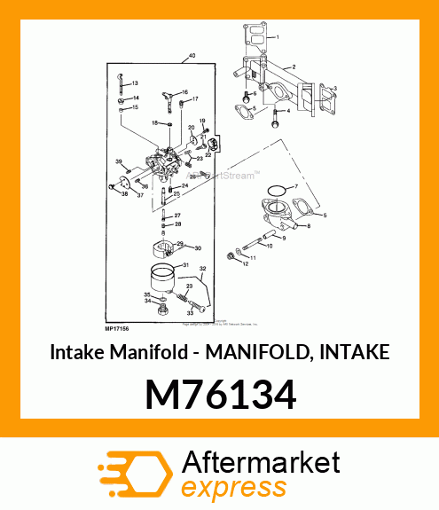 Intake Manifold - MANIFOLD, INTAKE M76134