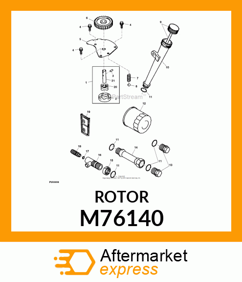 ROTOR, PUMP M76140