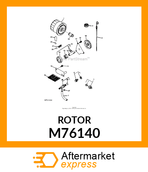 ROTOR, PUMP M76140