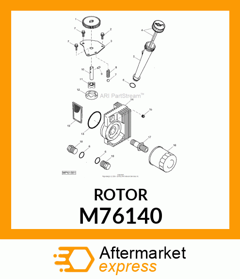 ROTOR, PUMP M76140