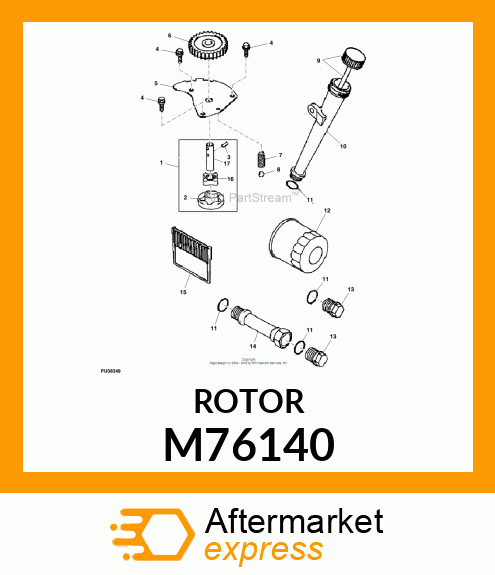 ROTOR, PUMP M76140