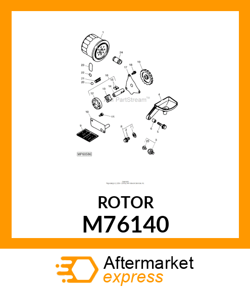 ROTOR, PUMP M76140