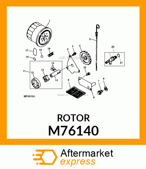 ROTOR, PUMP M76140