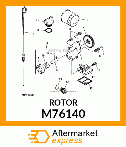 ROTOR, PUMP M76140