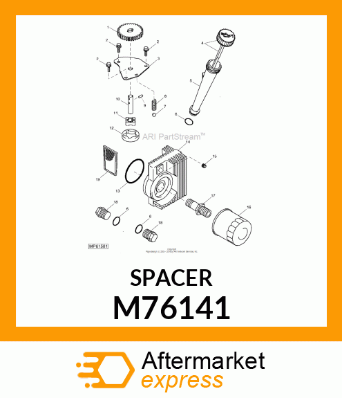 ROTOR, PUMP M76141