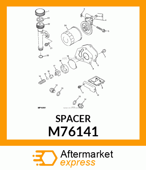 ROTOR, PUMP M76141