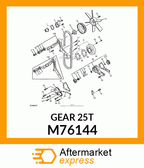 GEAR, SPUR M76144