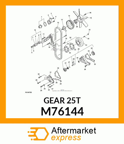 GEAR, SPUR M76144