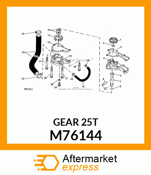 GEAR, SPUR M76144