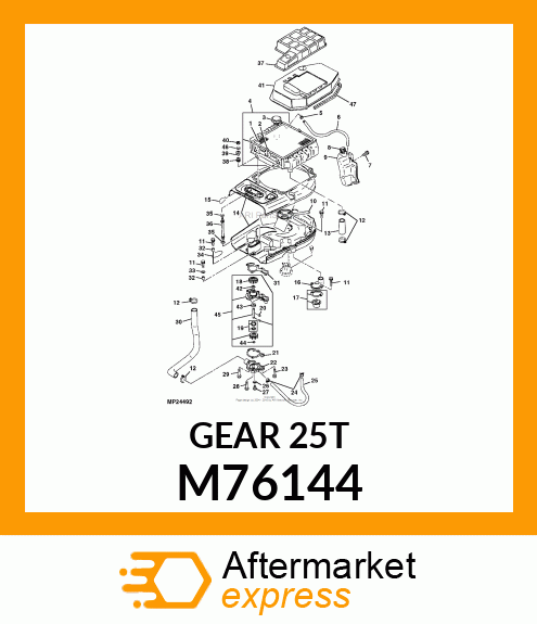 GEAR, SPUR M76144