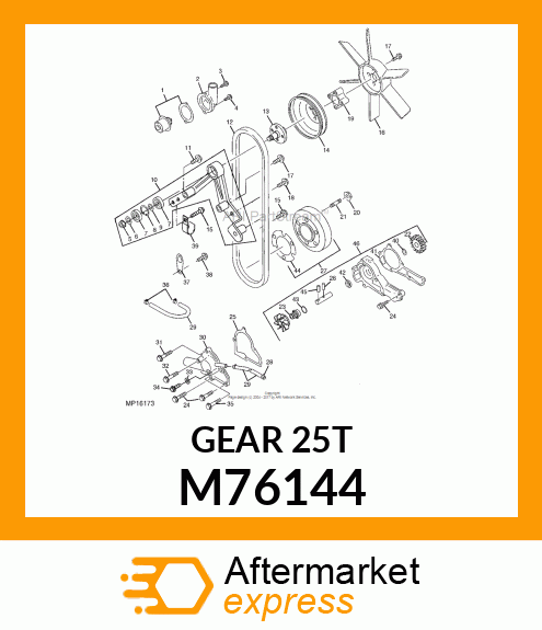 GEAR, SPUR M76144