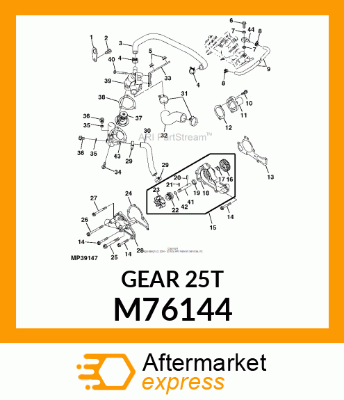 GEAR, SPUR M76144