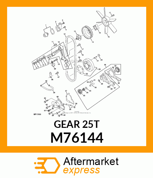 GEAR, SPUR M76144