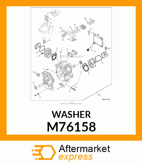 GASKET, ID 16 X OD 24 X T 1.0 M76158