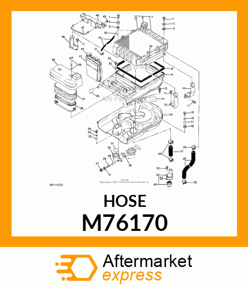 HOSE, COOLING M76170