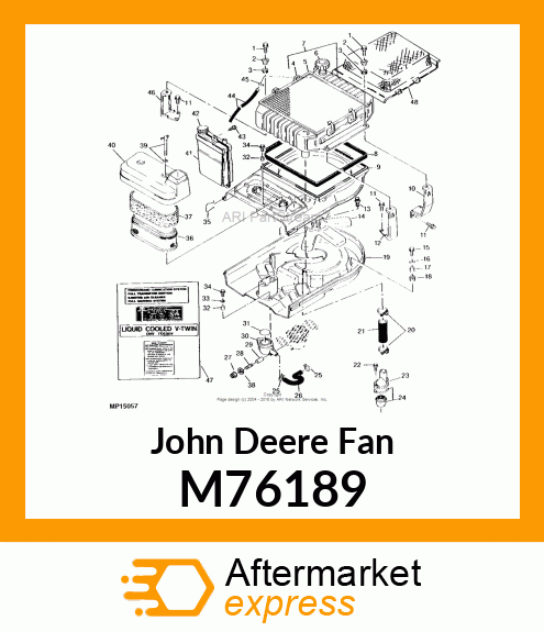 FAN, COOLING M76189