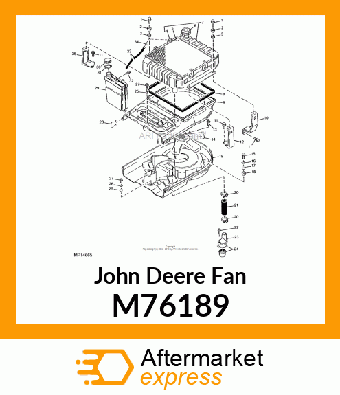 FAN, COOLING M76189