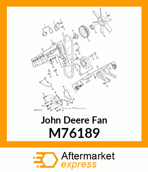 FAN, COOLING M76189