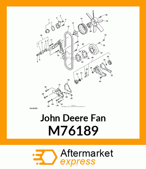 FAN, COOLING M76189