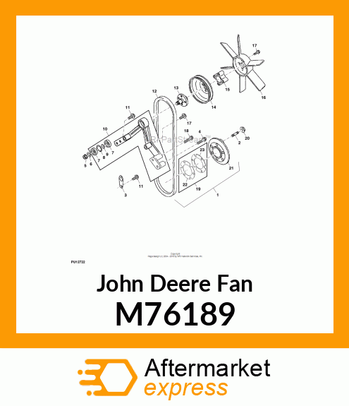 FAN, COOLING M76189