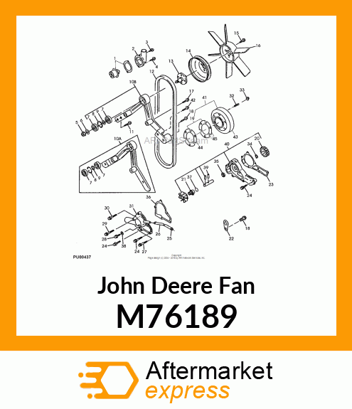 FAN, COOLING M76189