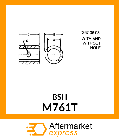 BEARING ,CAMSHAFT FRONT M761T