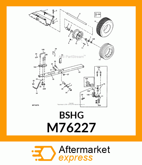 SPACER HANDLE MOUNT M76227