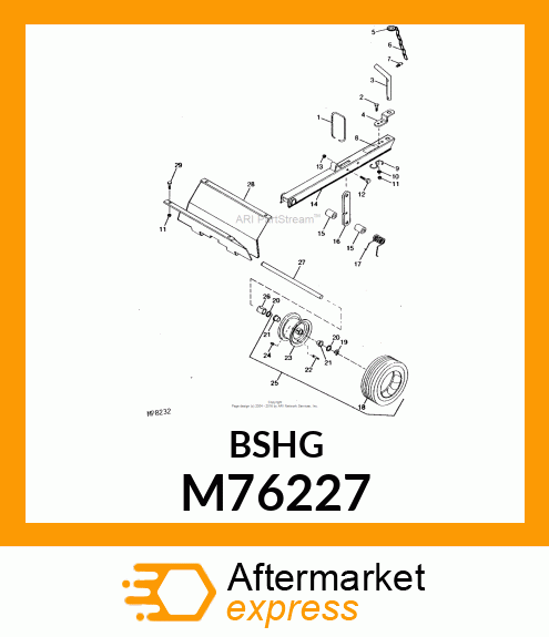 SPACER HANDLE MOUNT M76227